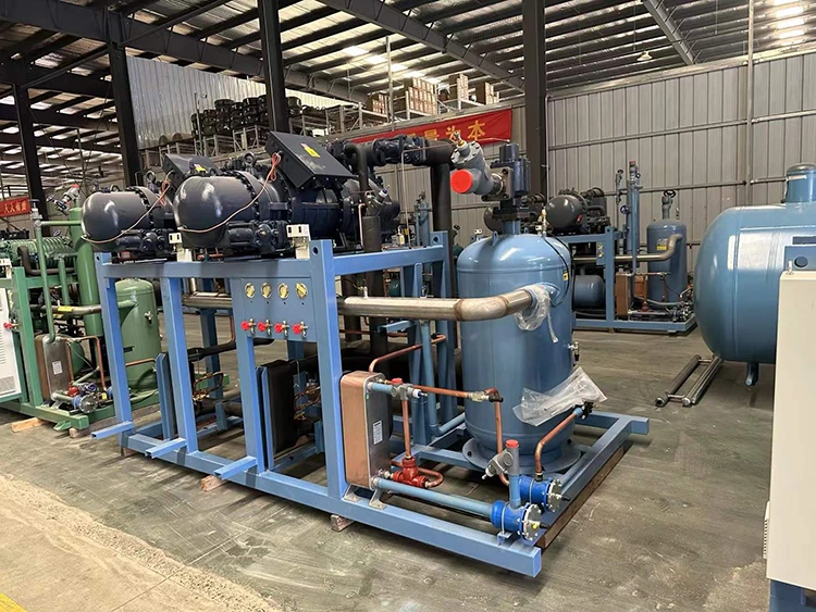 Semi-hermetic Two-Stage Screw Refrigeration Compressor Unit