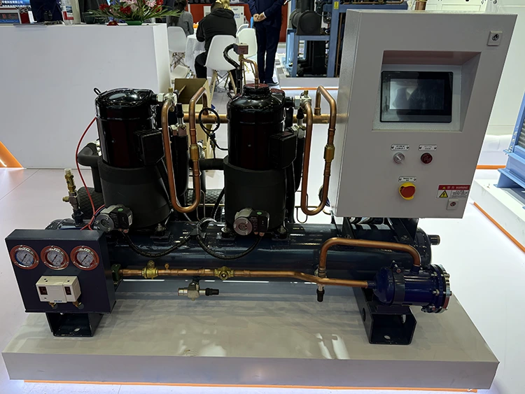 Scroll refrigeration compressor unit for commercial and industrial cooling applications